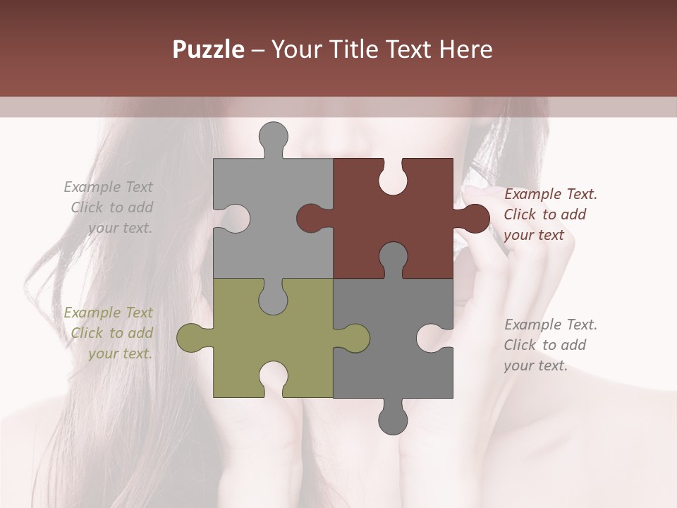 Face Beautiful Femininity PowerPoint Template