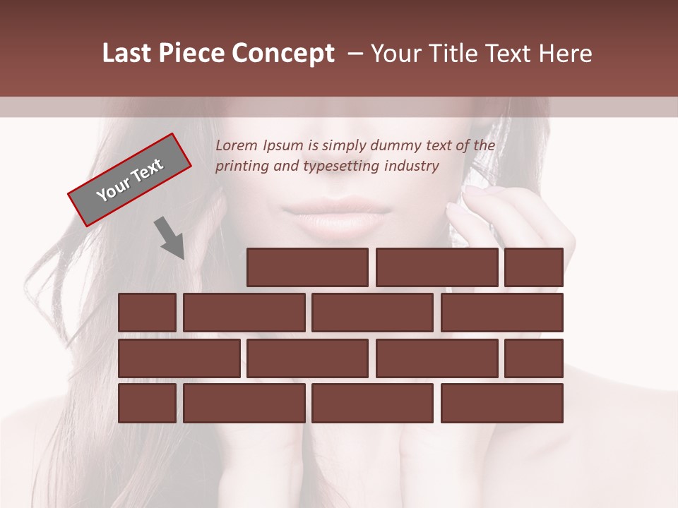 Face Beautiful Femininity PowerPoint Template