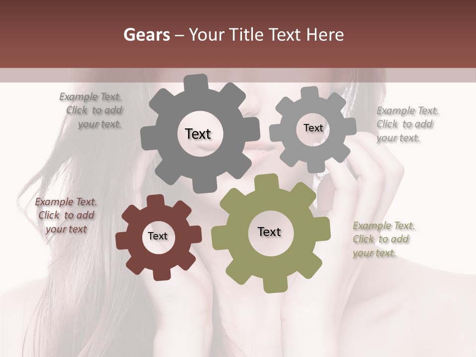 Face Beautiful Femininity PowerPoint Template