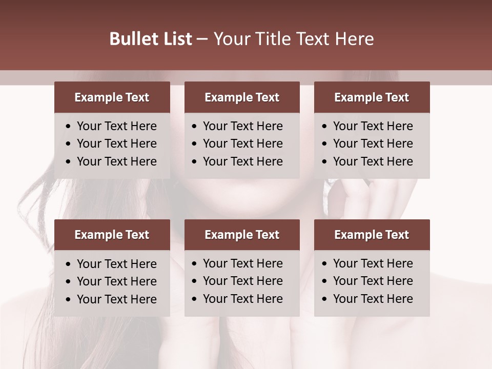 Face Beautiful Femininity PowerPoint Template