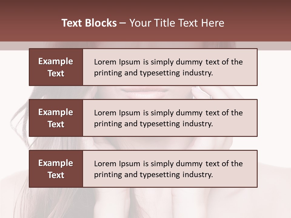 Face Beautiful Femininity PowerPoint Template