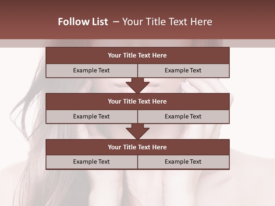 Face Beautiful Femininity PowerPoint Template