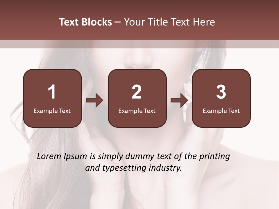 Face Beautiful Femininity PowerPoint Template