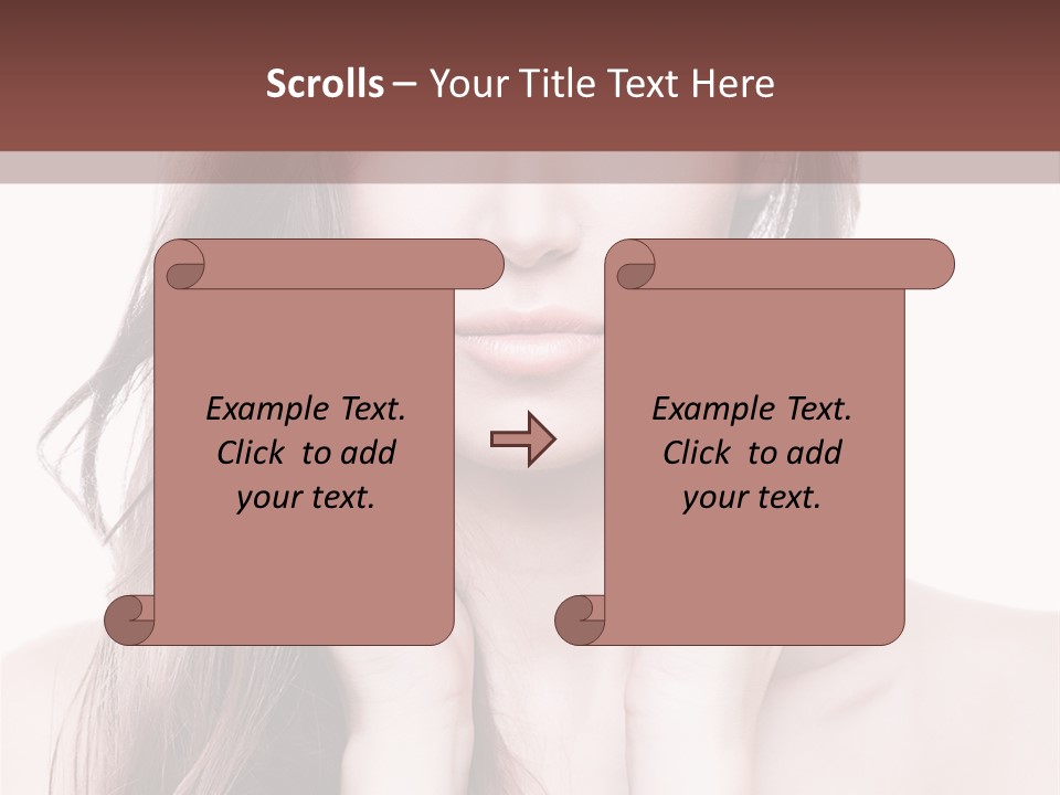 Face Beautiful Femininity PowerPoint Template
