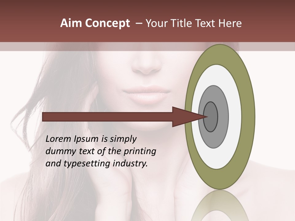 Face Beautiful Femininity PowerPoint Template