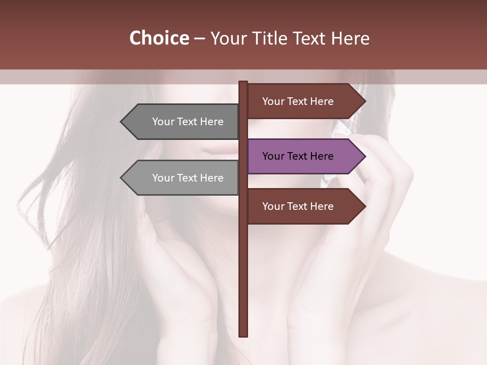 Face Beautiful Femininity PowerPoint Template
