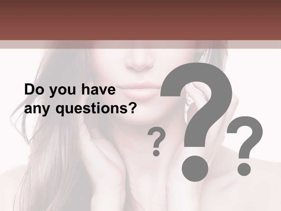 Face Beautiful Femininity PowerPoint Template