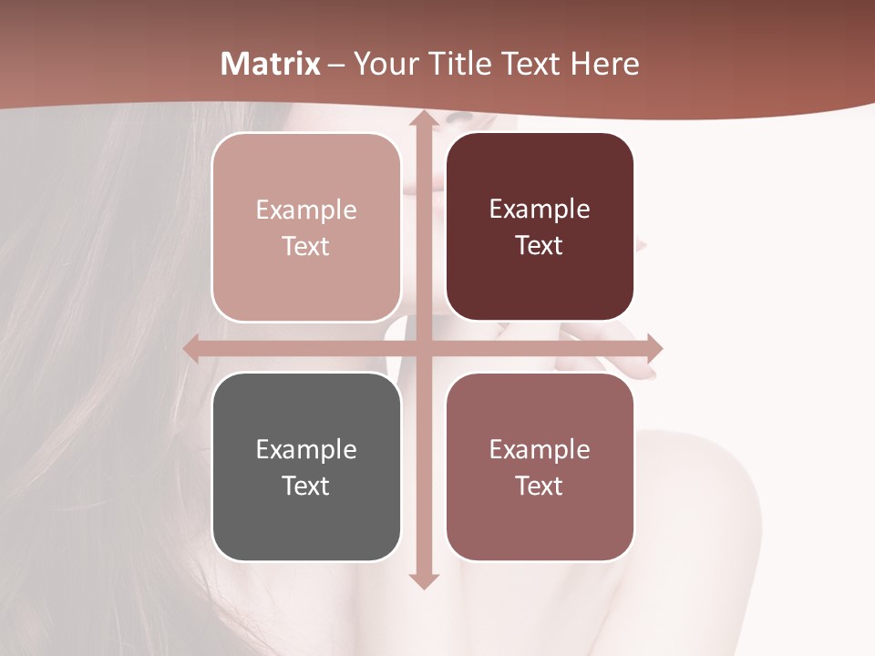 Blonde Head Blue PowerPoint Template