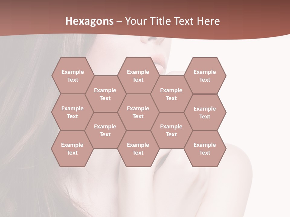 Blonde Head Blue PowerPoint Template