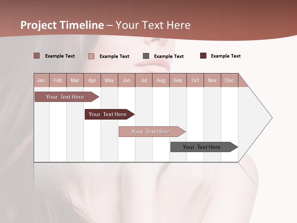 Blonde Head Blue PowerPoint Template