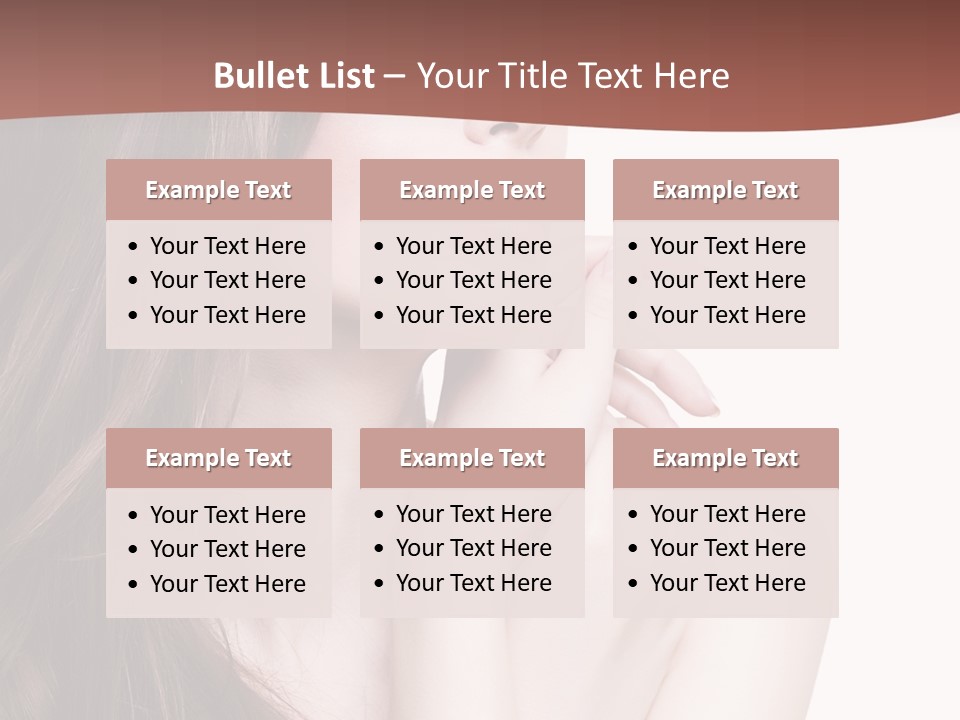 Blonde Head Blue PowerPoint Template