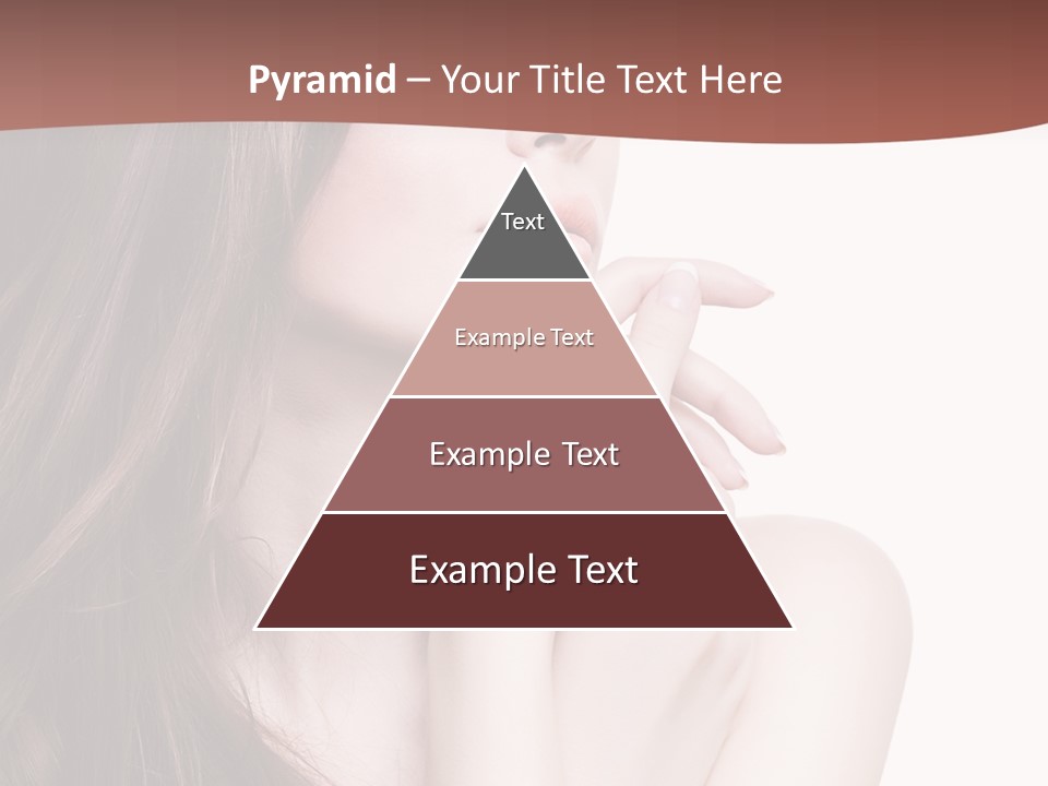 Blonde Head Blue PowerPoint Template