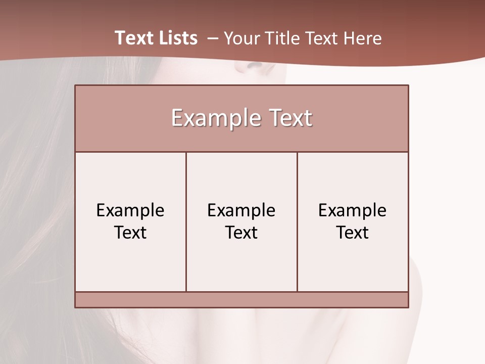 Blonde Head Blue PowerPoint Template