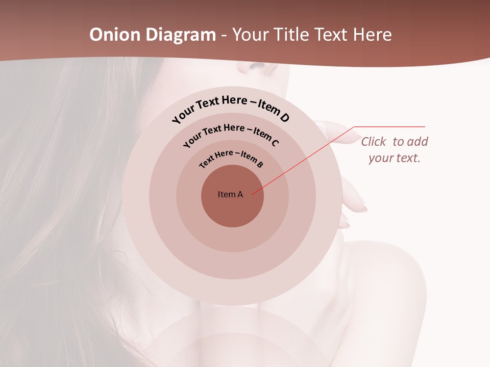 Blonde Head Blue PowerPoint Template