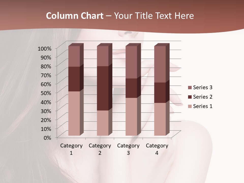 Blonde Head Blue PowerPoint Template