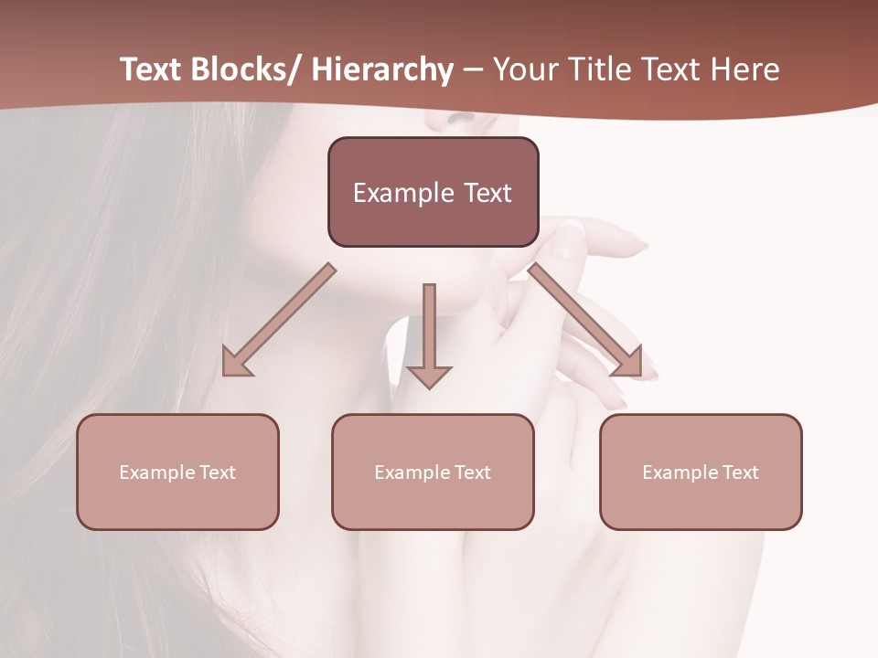 Blonde Head Blue PowerPoint Template