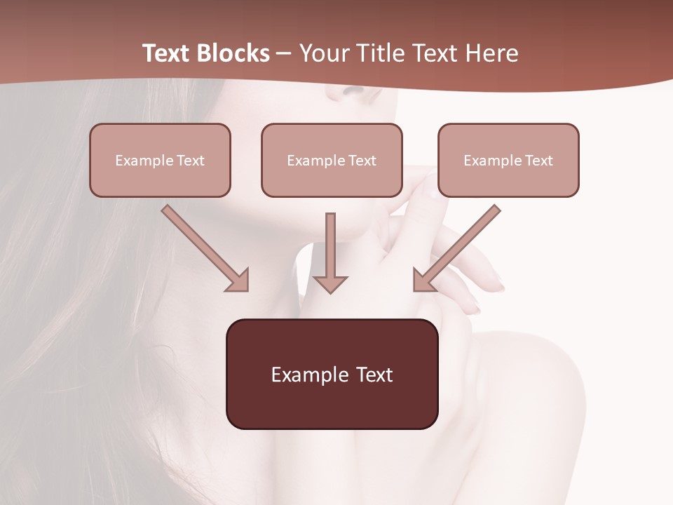 Blonde Head Blue PowerPoint Template