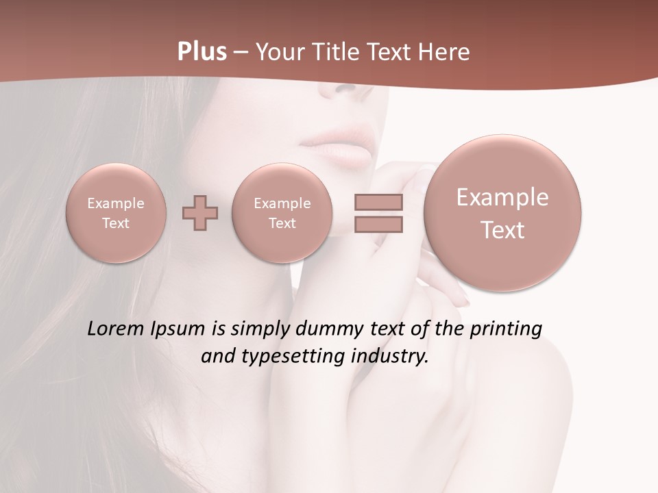 Blonde Head Blue PowerPoint Template