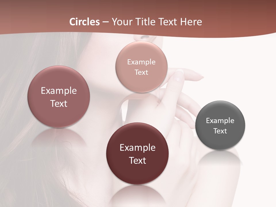 Blonde Head Blue PowerPoint Template