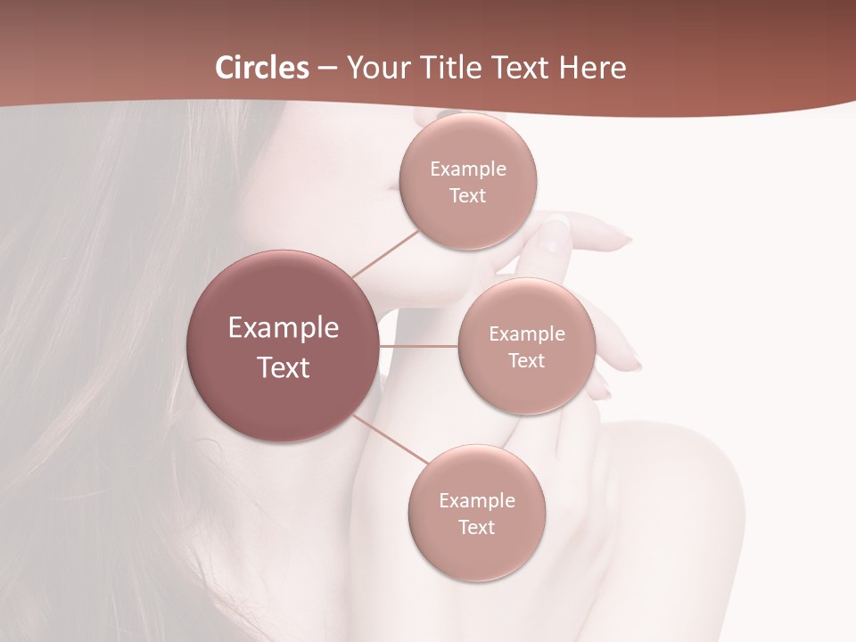 Blonde Head Blue PowerPoint Template