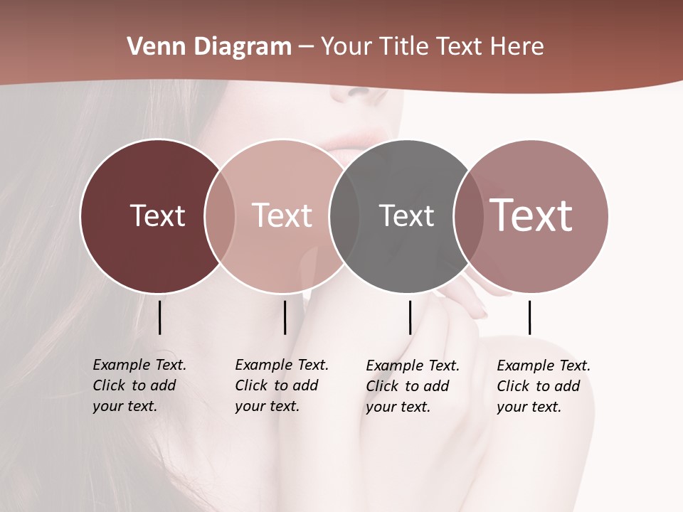 Blonde Head Blue PowerPoint Template