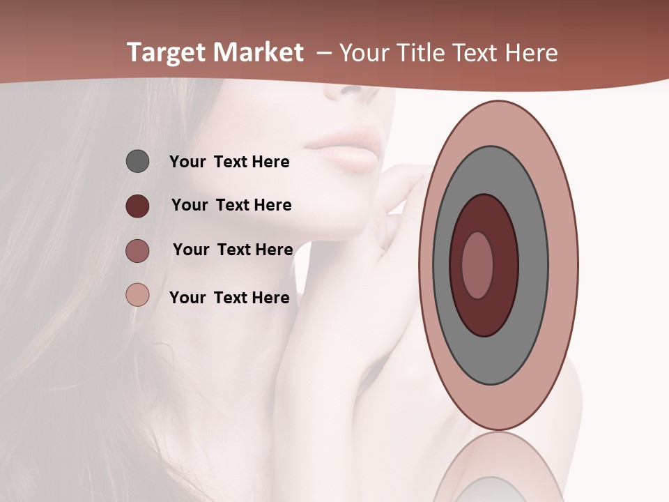 Blonde Head Blue PowerPoint Template