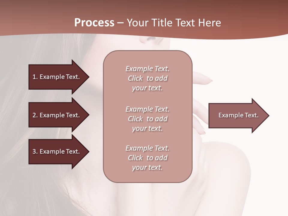 Blonde Head Blue PowerPoint Template