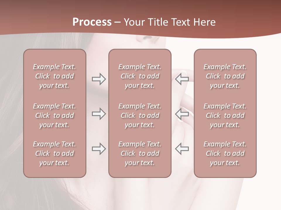 Blonde Head Blue PowerPoint Template