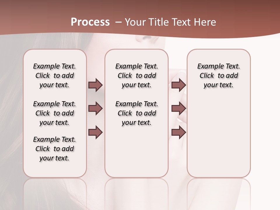Blonde Head Blue PowerPoint Template