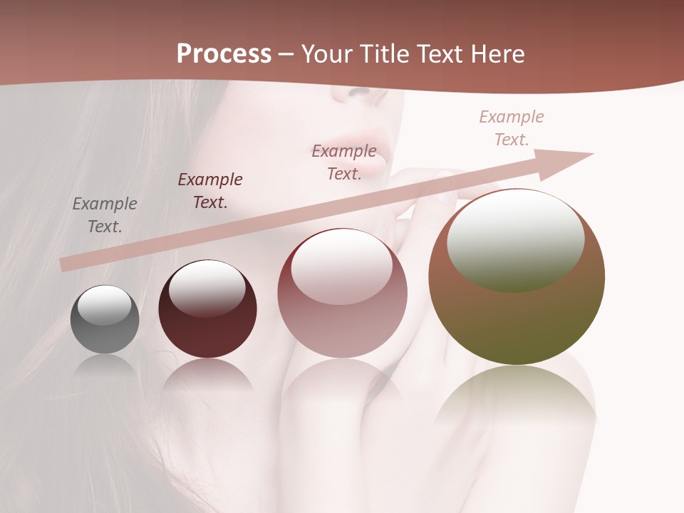 Blonde Head Blue PowerPoint Template