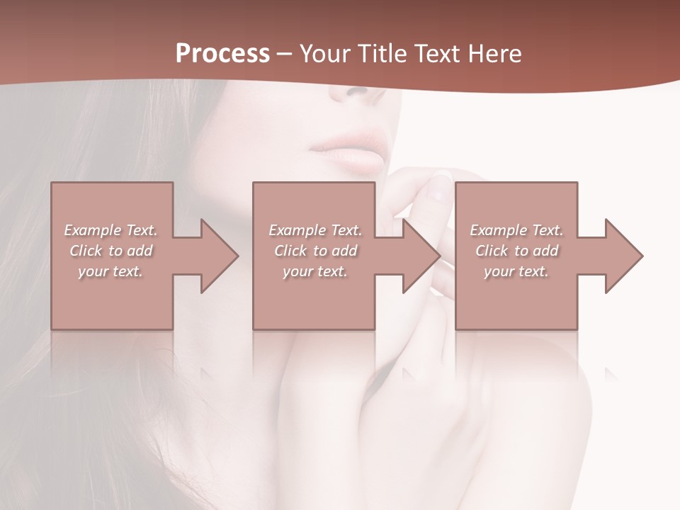 Blonde Head Blue PowerPoint Template