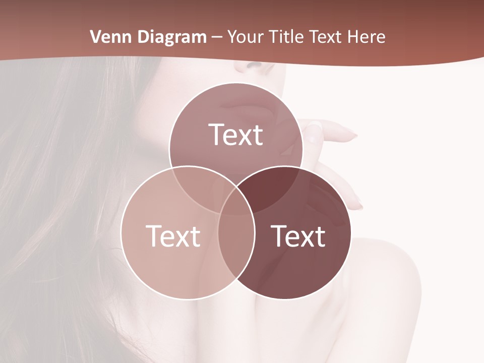 Blonde Head Blue PowerPoint Template