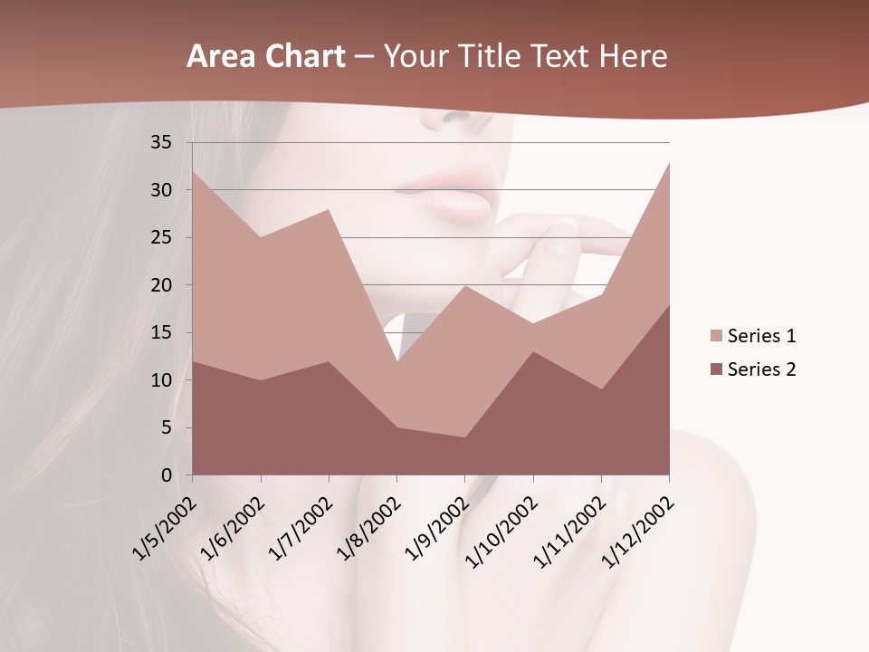 Blonde Head Blue PowerPoint Template