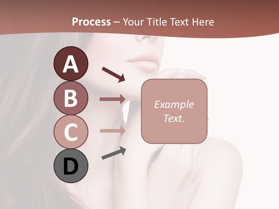 Blonde Head Blue PowerPoint Template