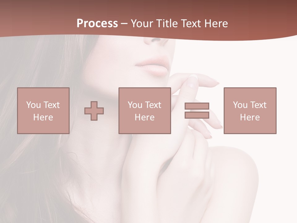 Blonde Head Blue PowerPoint Template