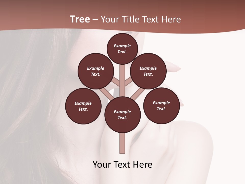 Blonde Head Blue PowerPoint Template