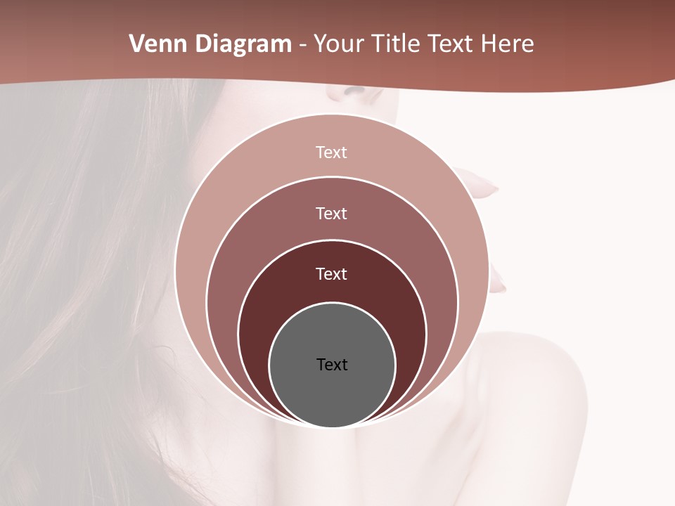 Blonde Head Blue PowerPoint Template