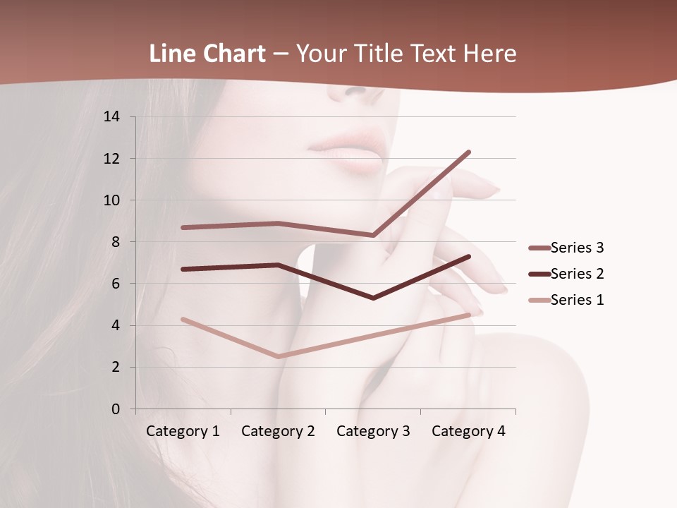 Blonde Head Blue PowerPoint Template