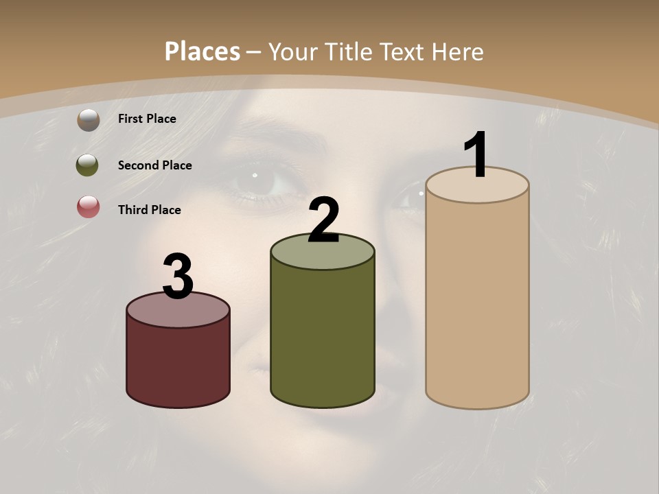 White European Model PowerPoint Template