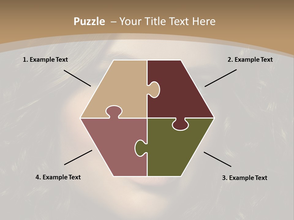 White European Model PowerPoint Template