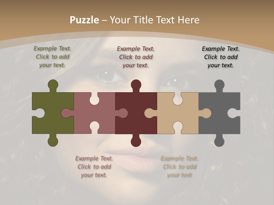 White European Model PowerPoint Template