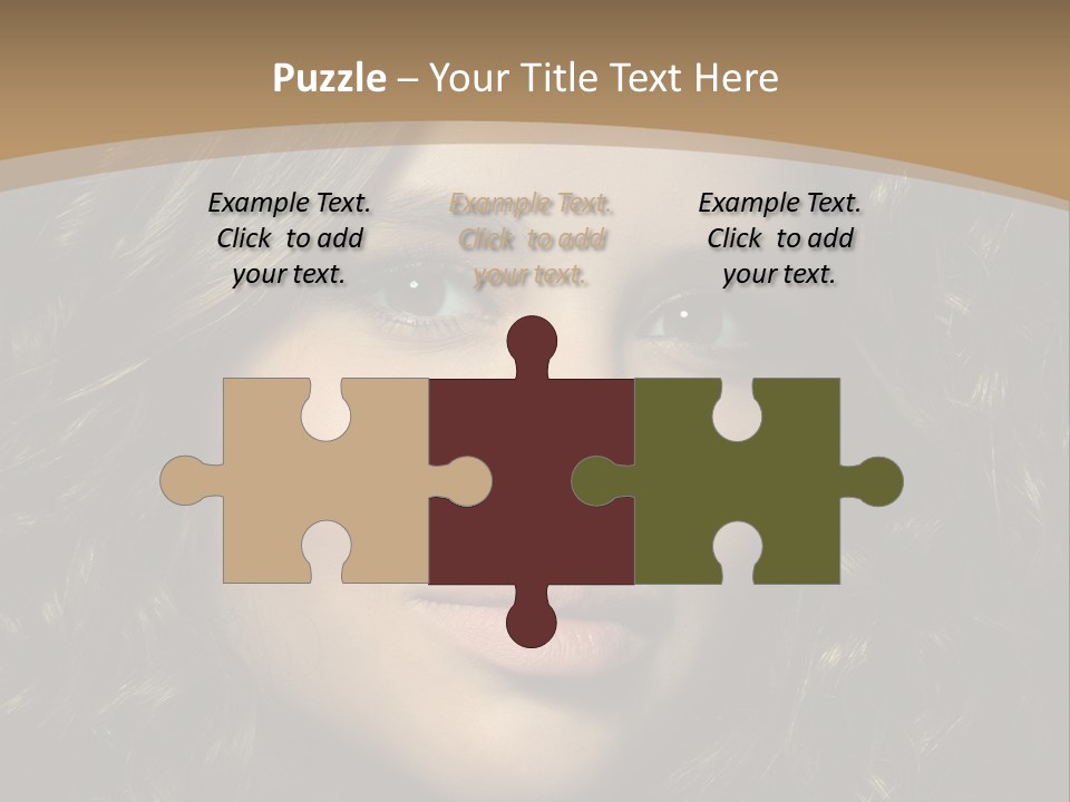 White European Model PowerPoint Template