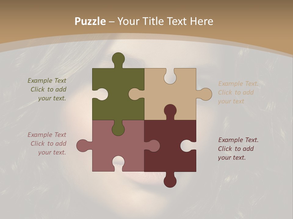 White European Model PowerPoint Template