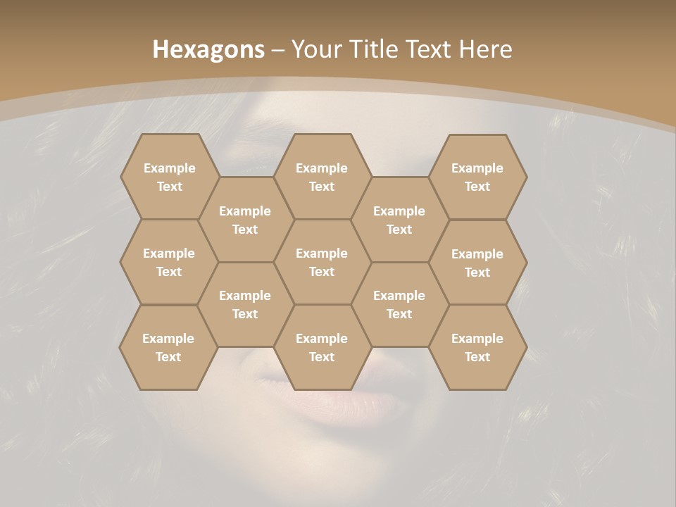 White European Model PowerPoint Template