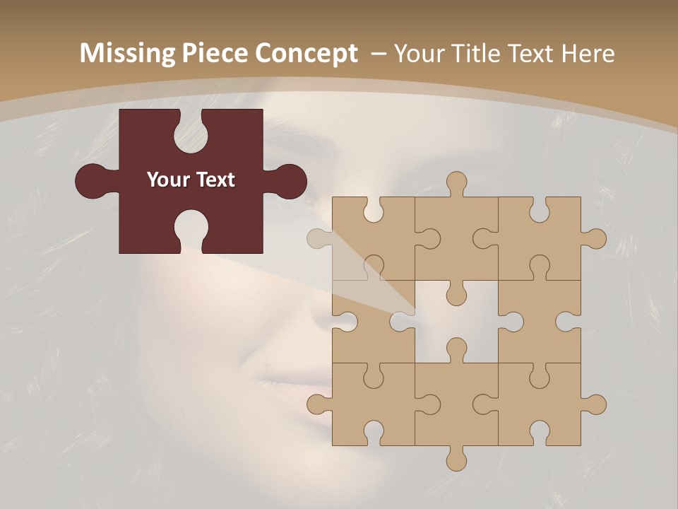 White European Model PowerPoint Template