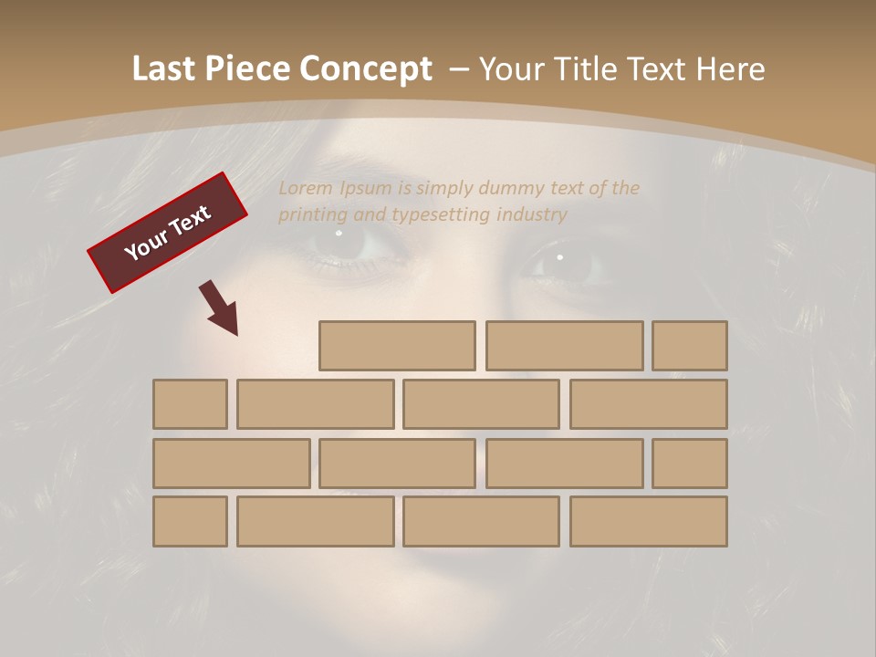 White European Model PowerPoint Template