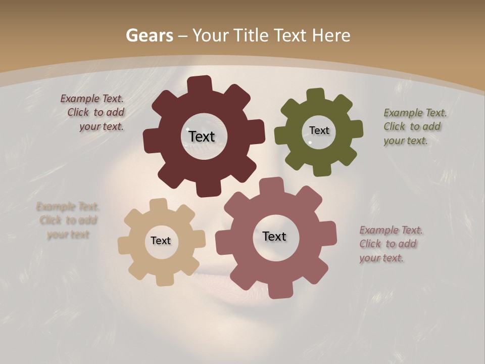 White European Model PowerPoint Template