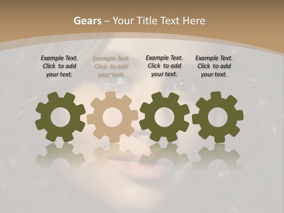 White European Model PowerPoint Template