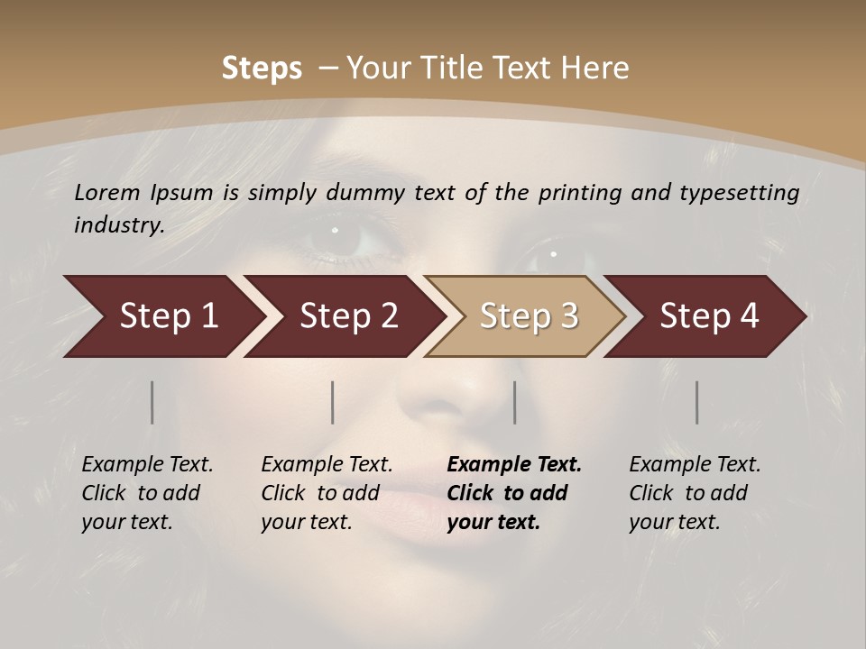 White European Model PowerPoint Template