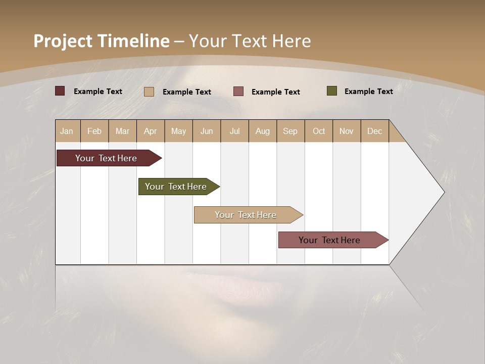 White European Model PowerPoint Template